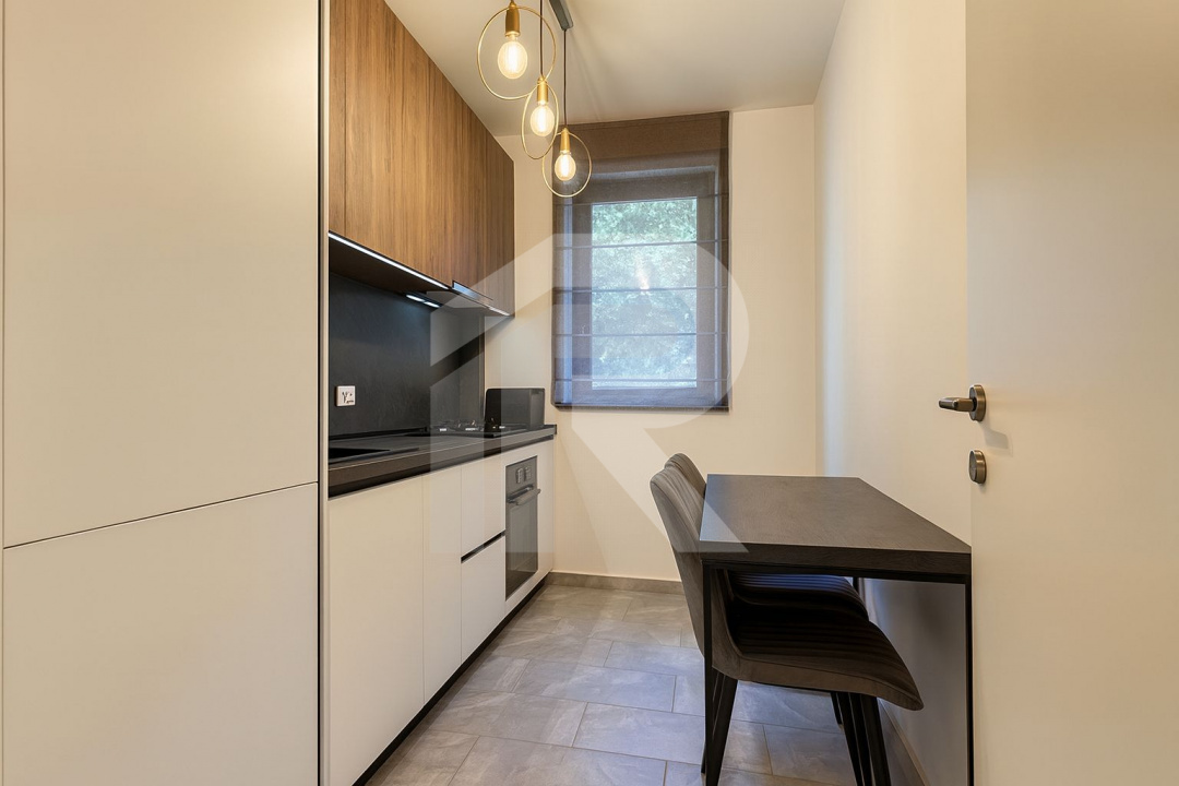 Apartament 3 camere de închiriat – Greenfield Residence, Băneasa – vedere către 