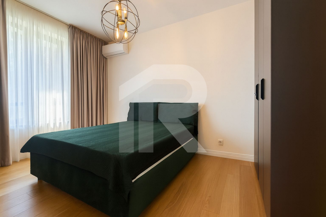 Apartament 3 camere de închiriat – Greenfield Residence, Băneasa – vedere către 