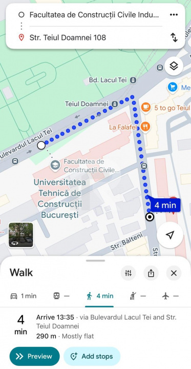 DE VANZARE Garsonieră  Teiul Doamnei nr. 108 - Ideal investiție 