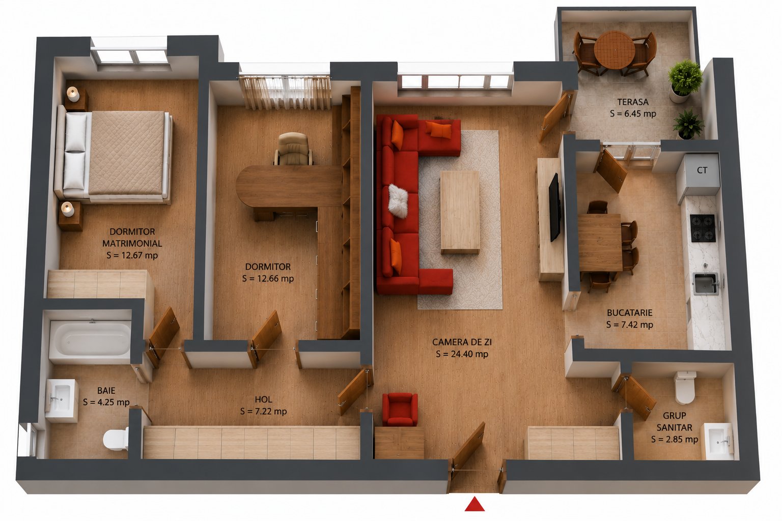 DE VANZARE - Apartament 3 camere Greenfield Salcâmilor